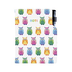 Notes - zápisník DESIGN A5 nelinkovaný - Sova