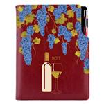 Notes - zápisník DESIGN A5 tečkovaný - bordó - Víno