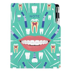 Notes - zápisník DESIGN A5 tečkovaný - mátová - Zubař