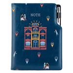 Notes - zápisník DESIGN A5 tečkovaný - modrá - Hotel
