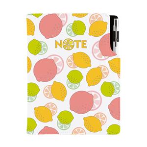 Notes - zápisník DESIGN B5 čtverečkovaný - Citron