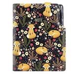 Notes - zápisník DESIGN B5 linkovaný - černá - Liška