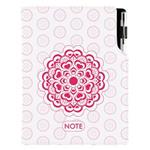 Notes - zápisník DESIGN B5 linkovaný - Mandala červený