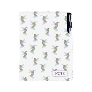 Notes - zápisník DESIGN B6 nelinkovaný - Kolibřík