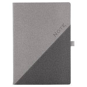 Notes - zápisník DIEGO A4 linkovaný - šedá/tmavě šedá