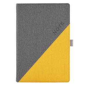 Notes - zápisník DIEGO A5 linkovaný - šedá/žlutá