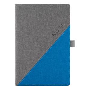 Notes - zápisník DIEGO A5 nelinkovaný - šedá/modrá