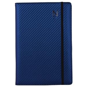 Notes - zápisník ELASTIC A5 čtverečkovaný - modrá/černá gumička