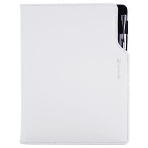 Notes - zápisník GEP A5 čtverečkovaný - bílá/bílé obšití