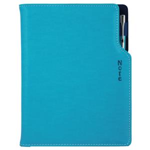Notes - zápisník GEP B5 čtverečkovaný - tyrkysová/modrý vnitřek