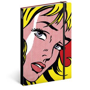 Notes - zápisník Girl/Roy Lichtenstein A5 - linkovaný