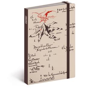 Notes - zápisník Hobbit kapesní linkovaný - krémový