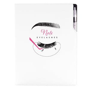 Notes - zápisník KOSMETICKÝ Eyelashes - DESIGN A4 nelinkovaný