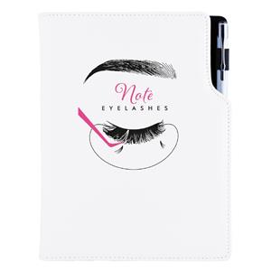 Notes - zápisník KOSMETICKÝ Eyelashes - DESIGN A5 čtverečkovaný