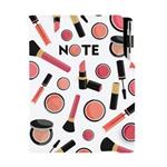 Notes - zápisník KOSMETICKÝ Make up - DESIGN A5 čtverečkovaný