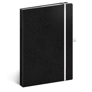 Notes - zápisník linkovaný A5 - Vivella Classic - černá/bílá