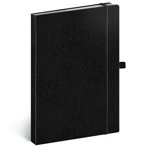 Notes - zápisník linkovaný A5 - Vivella Classic - černá/černá