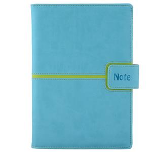 Notes - zápisník Magnetic A5 čtverečkovaný - modrá světlá/zelená