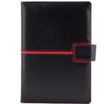 Notes - zápisník MAGNETIC A5 linkovaný - černá/červená