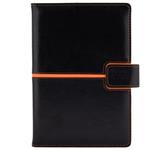 Notes - zápisník MAGNETIC A5 nelinkovaný - černá/oranžová