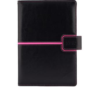 Notes - zápisník MAGNETIC B6 nelinkovaný - černá/růžová