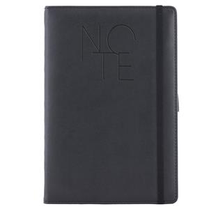 Notes - zápisník POLY A5 čtverečkovaný - černá