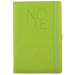 Notes - zápisník POLY A5 čtverečkovaný - světle zelená