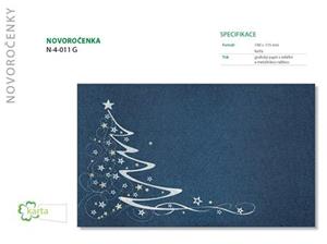 Novoročenka - karta N-4-011G