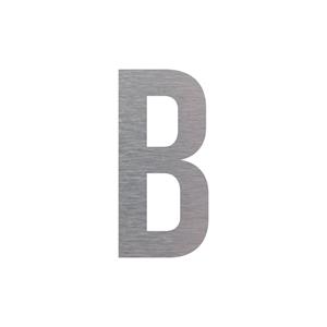 Označení budov - písmeno - B, hliníková tabulka, výška 150 mm