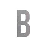 Označení budov - písmeno - B, hliníková tabulka, výška 150 mm