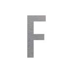 Označení budov - písmeno - F, hliníková tabulka, výška 150 mm