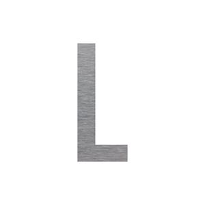 Označení budov - písmeno - L, hliníková tabulka, výška 150 mm