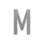 Označení budov - písmeno - M, hliníková tabulka, výška 150 mm