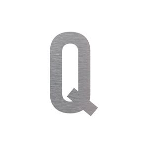 Označení budov - písmeno - Q, hliníková tabulka, výška 150 mm