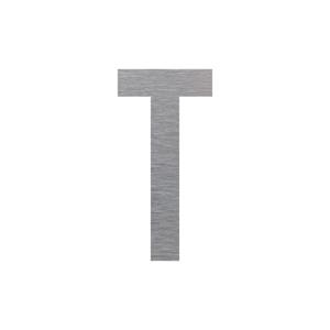 Označení budov - písmeno - T, hliníková tabulka, výška 150 mm