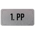 Označení podlaží - 1. PP, hliníková tabulka, 300 x 150 mm
