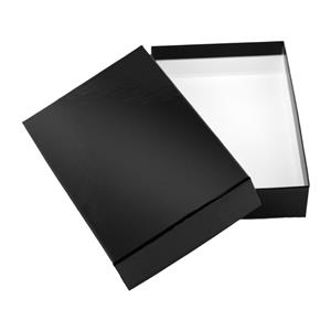Papírová krabička s víkem typ 2 lepená 150x180 lesklá - černá