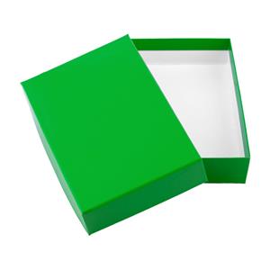 Papírová krabička s víkem typ 2 lepená 150x180 matná - zelená