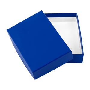 Papírová krabička s víkem typ 2 lepená 180x225 matná - modrá námořnícká
