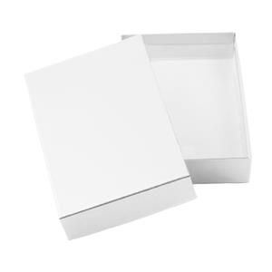 Papírová krabička s víkem typ 2 lepená 250x310 matná - bílá