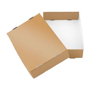 Papírová krabička s víkem typ 3 skládací 150x180 lesklá - zlatá