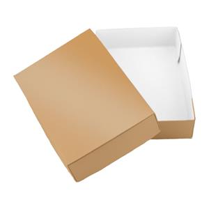 Papírová krabička s víkem typ 4 lepená 150x180 lesklá - zlatá