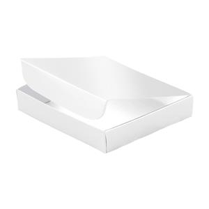 Papírová krabička zavírací typ 5 lepená 150x180 lesklá - bílá