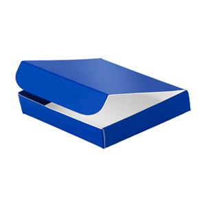 Papírová krabička zavírací typ 5 lepená 150x180 lesklá - modrá námořnícká