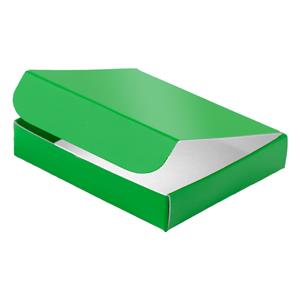 Papírová krabička zavírací typ 5 lepená 150x180 lesklá - zelená