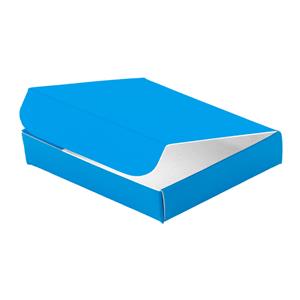 Papírová krabička zavírací typ 5 lepená 153x215 matná - modrá