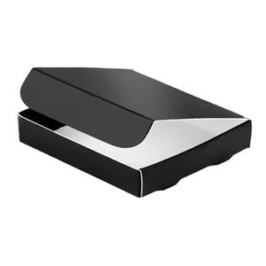 Papírová krabička zavírací typ 6 skládací 150x180 lesklá - černá