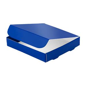 Papírová krabička zavírací typ 6 skládací 150x180 lesklá - modrá námořnícká