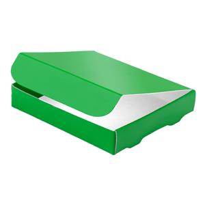 Papírová krabička zavírací typ 6 skládací 150x180 lesklá - zelená