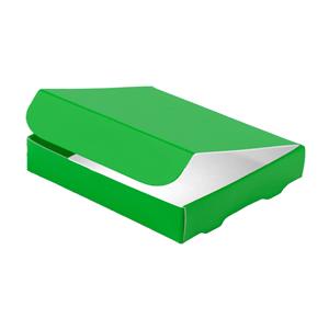 Papírová krabička zavírací typ 6 skládací 205x260 matná - zelená